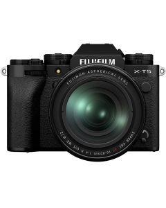 Fujifilm X-T5 + XF 16-80/4 R OIS WR -systemkamera, svart