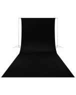 Caruba Wrinkle Resistant Backdrop Bakgrund 2.6x6m, svart