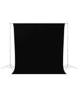 Caruba Wrinkle Resistant Backdrop Bakgrund 2.6x3m, svart