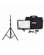 Ledgo E268C Bi-Color + Egg Crate + Bag + LS-170 Light Stand LED-panel Kit